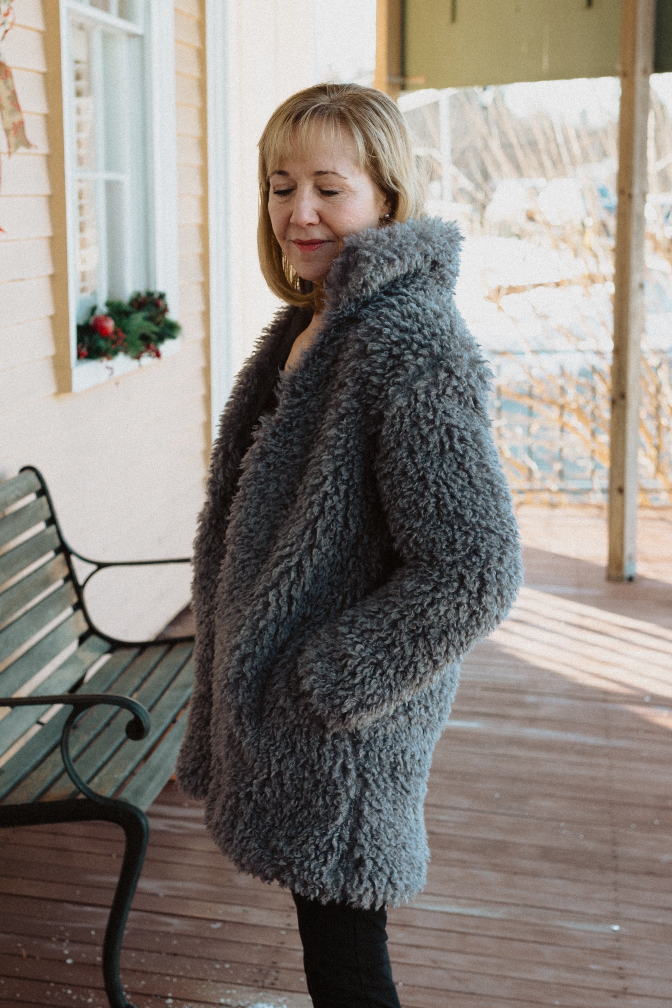 Grey hotsell bear coat